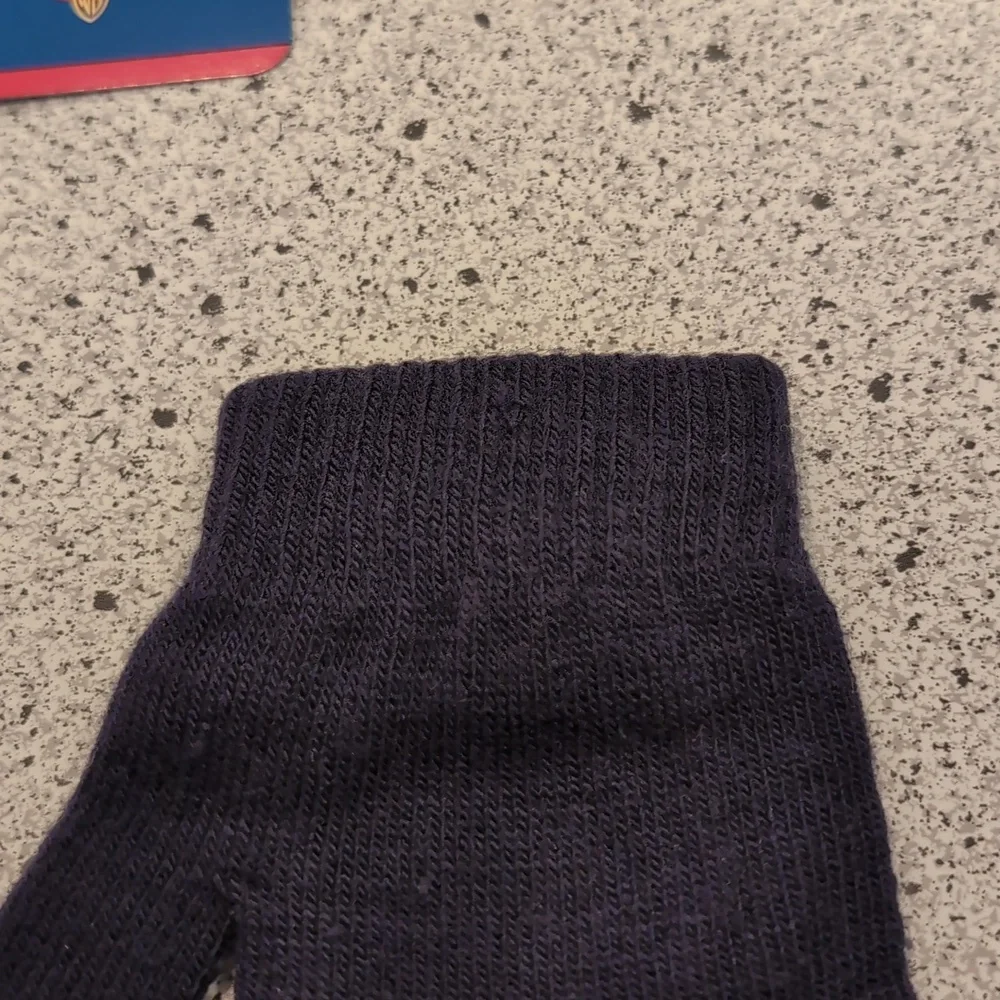 Vintage 1999 Kids Tweety Bird Looney Tunes Dark Blue Winter Gloves